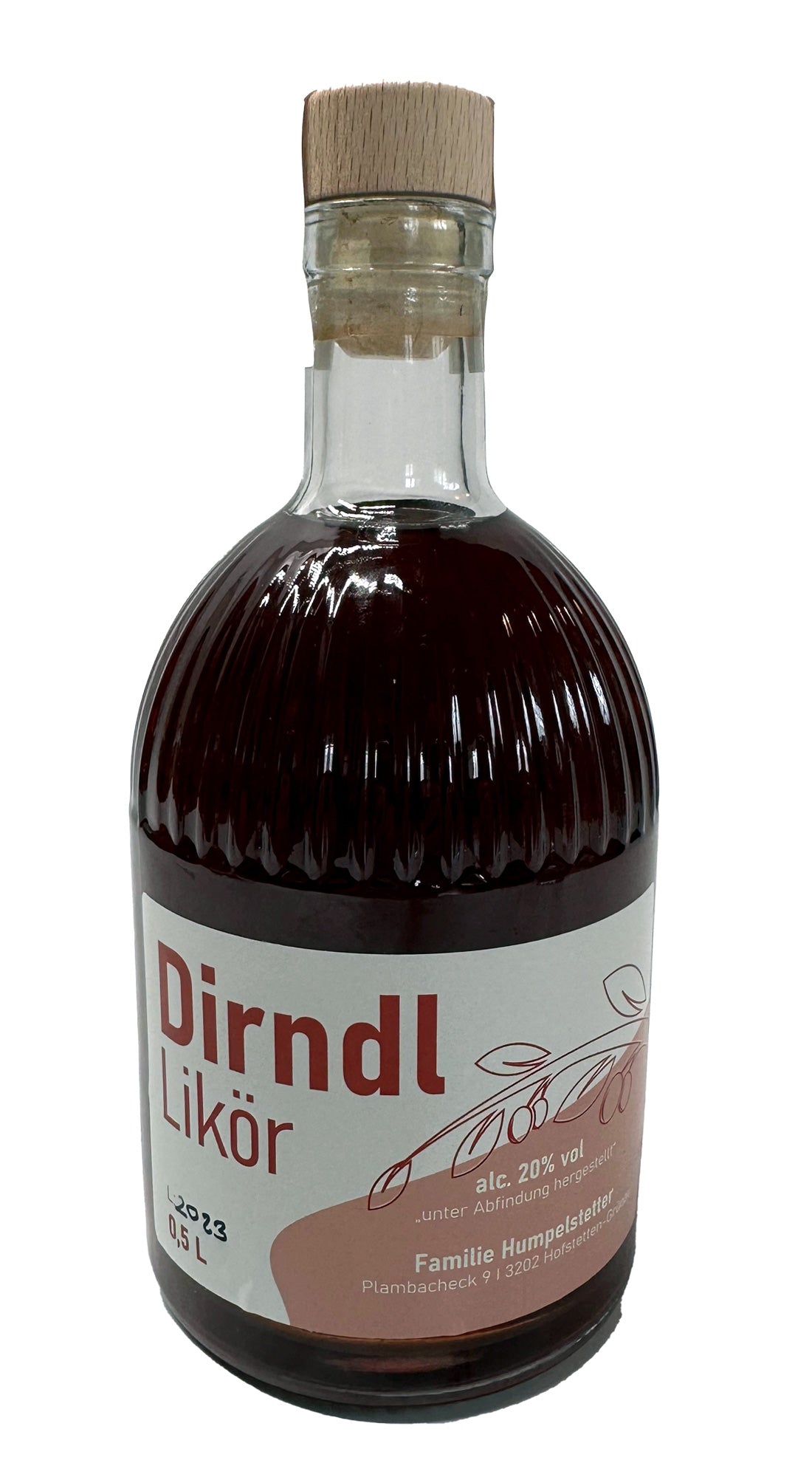 Dirndl Likör aus der Kornelkirsche