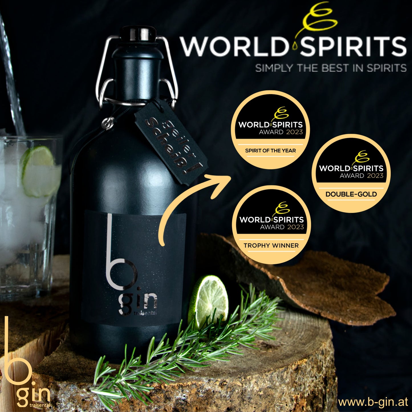 b.gin - Der Premium-Gin aus dem Traisental